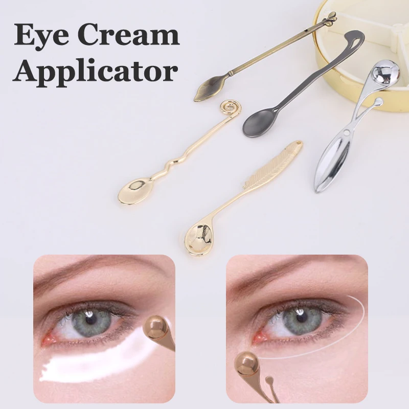 

Metal Face Mask Spoon Anti Wrinkle Eye Cream Applicator Mixing Spatulas Eye Cream Massage Sticks Beauty Scoop Tool