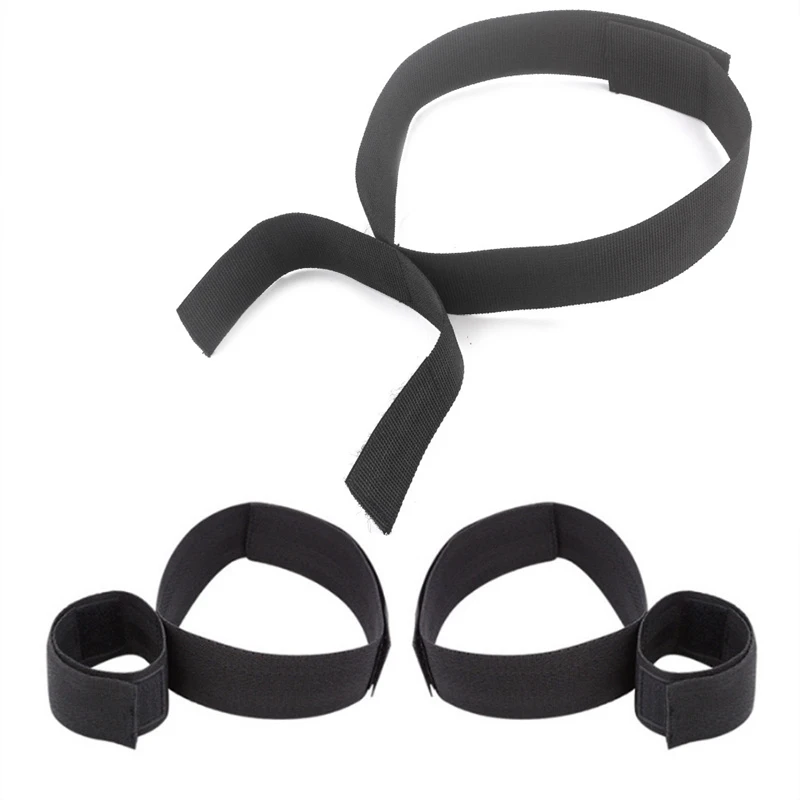 Kit de contrainte bdsm menottes collier et bandage pour couples_voghion.com