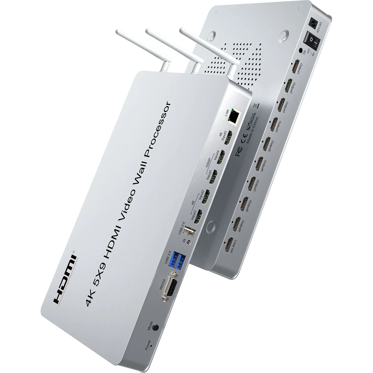 PIP 4K 3x3 5x9 HDMI 비디오 월 컨트롤러 수직 세로 화면 접합 프로세서 TV 스플라이서 줌 인 아웃 이동 90 180 ° 회전시키기