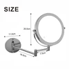 8 inch Wall Mounted Makeup Mirror 5/7/10X Magnifying Double Side Folding Arm Extend USB Charging Bathroom Smart Cosmetic Mirrors 6