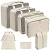 7/8/9/10 Pcs Set Travel Organizer Storage Bags Suitcase Packing Cubes Set Cases Portable Luggage Clothes Shoe Tidy Pouch Folding 6