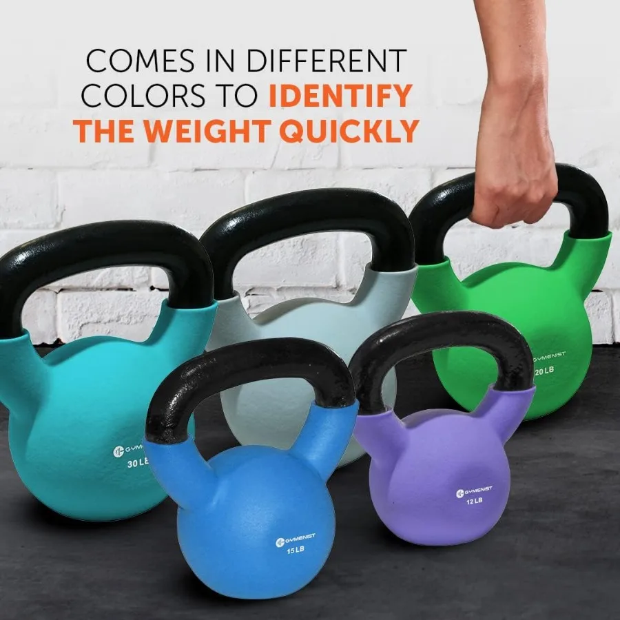 Neoprene Coated Iron Kettlebell 2