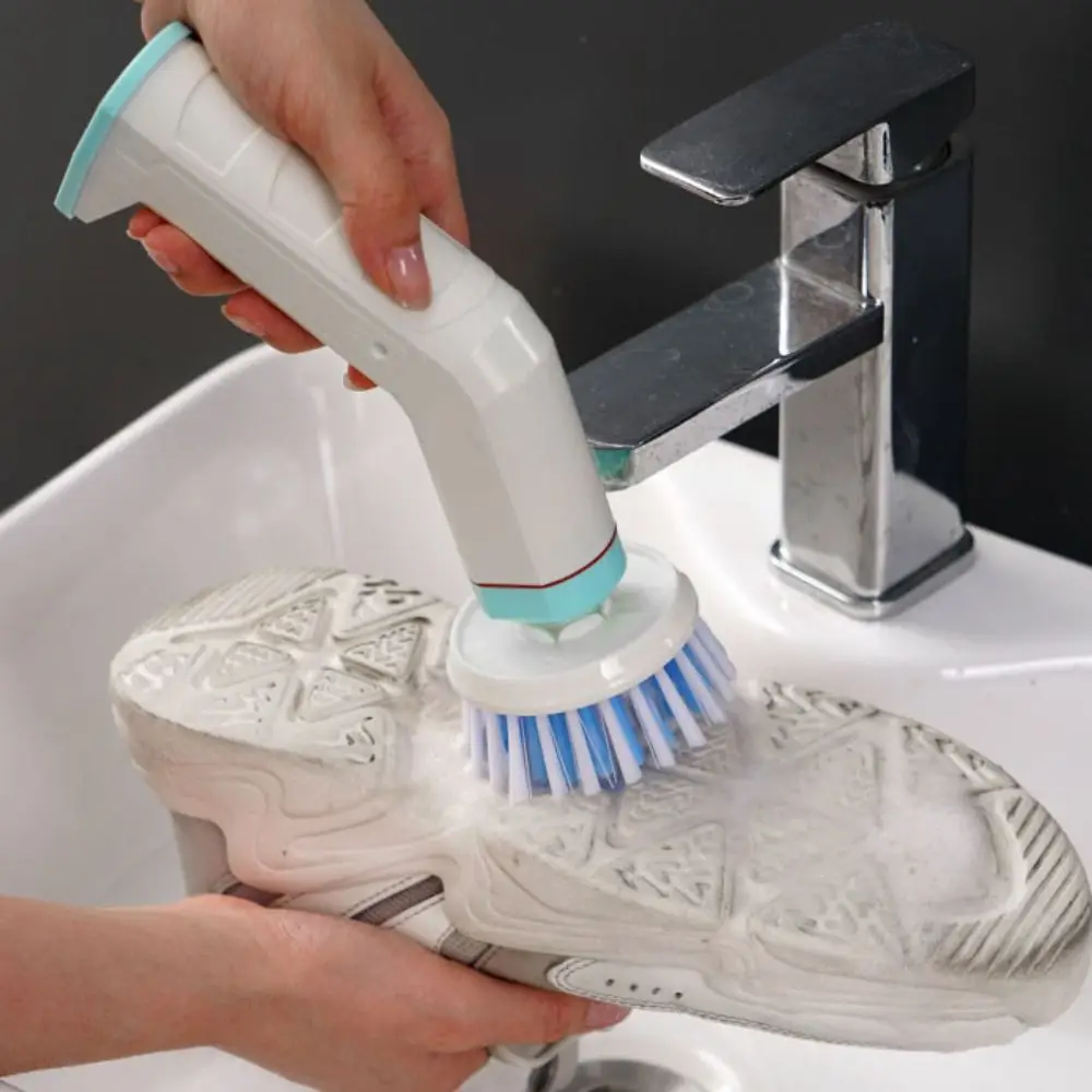 Powerful Electric Shoe Washing Brush with 2 Brush Heads Deep Cleaning Spin Scrubber Brush Rechargeable Efficient 2
