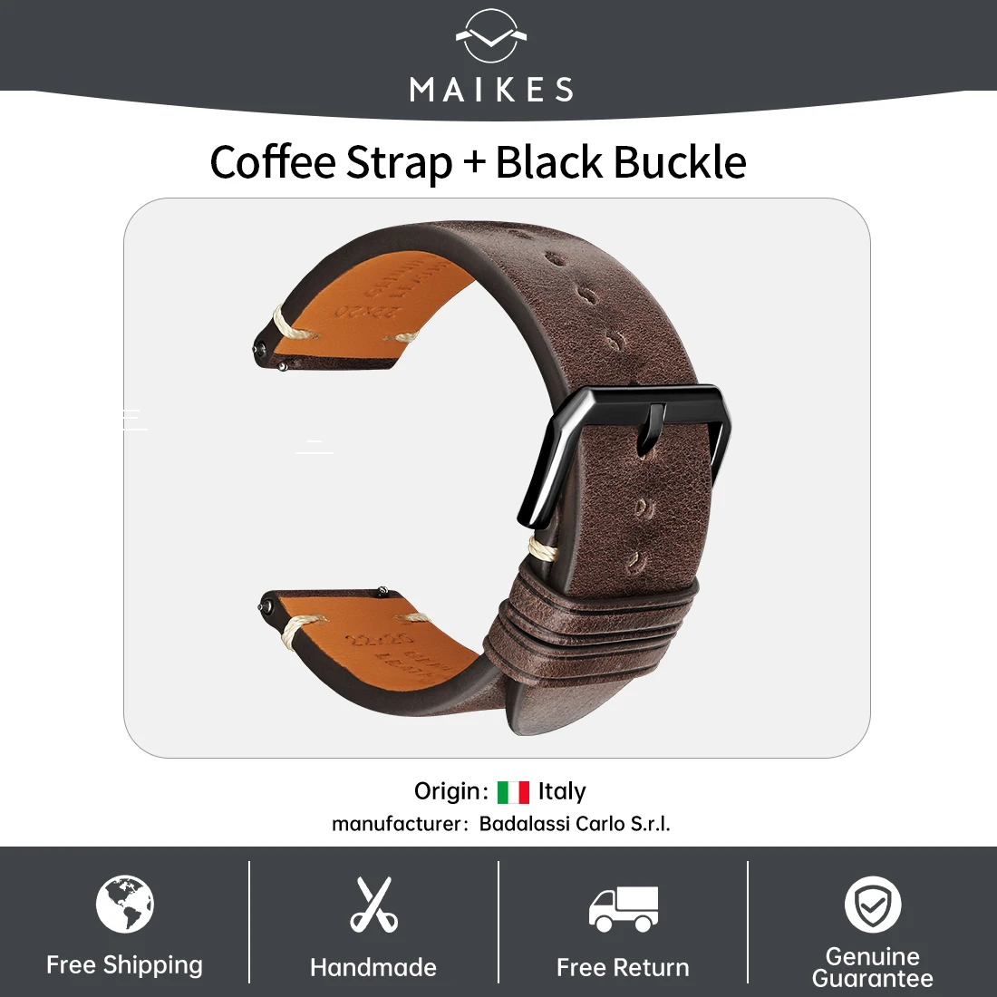 Premium Handmade Leather Smartwatch Band Strap - Elegant and Versatile Bracelet
