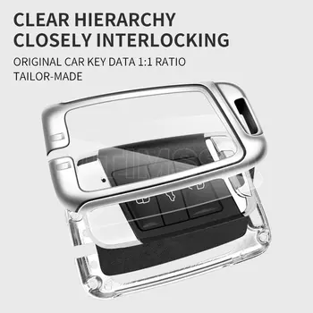 Custodia per chiave auto in pelle metallica Shell Fob per VW Volkswagen Passat B8 Magotan per Skoda Kodiaq Superb A7 per accessori per sedili - Custodia per chiave auto in pelle metallica Shell Fob per VW Volkswagen Passat B8 Magotan