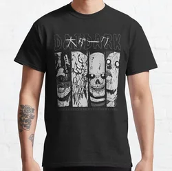 Hungry Bug Gyoza Anime Gothic T - Shirts for Men - 100% Cotton Short Sleeve Tee, Large Size (DARK HEROES)