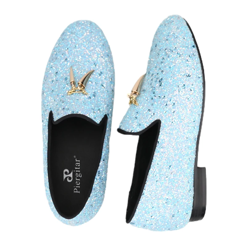 green emerald velvet dress Mens Glitter Shoes | Amali Sutton main image 0