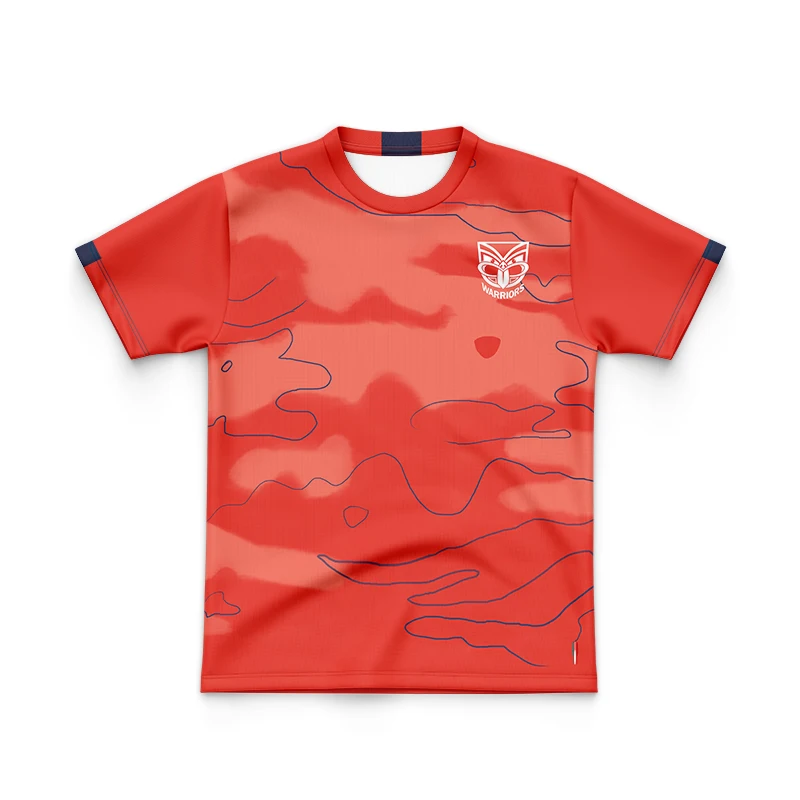 Réplica de la camiseta ANZAC ROUND para hombre de los New Zealand Warriors para niños de 2024