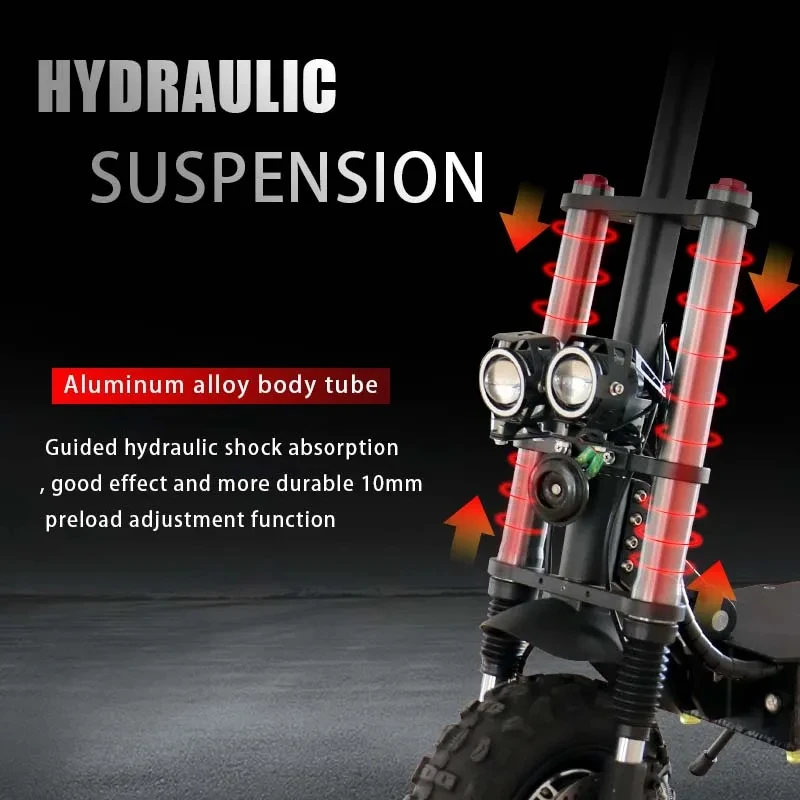 100KM Long Range Electric Scooter 48V-72V Lithium Battery Foldable Scooter Electric 11" OFF Road Tire Trottinettes &eacute;lectriques