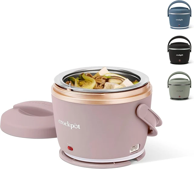 Crockpot Electric Lunch Box, Portable Food Warmer for Travel, Car