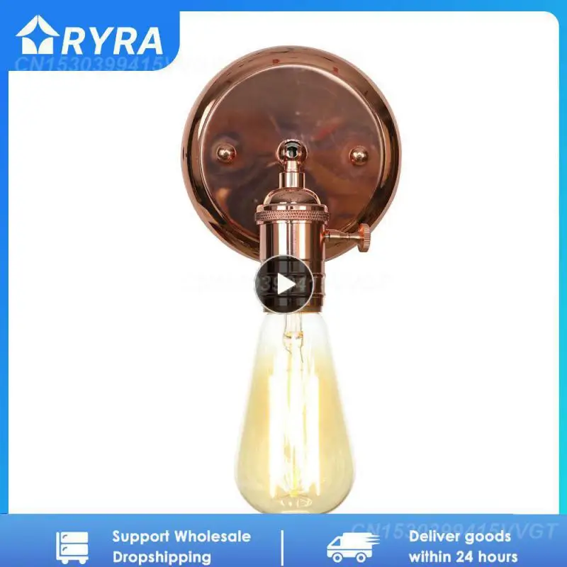 

Винтажная настенная лампа, современный прикроватный светильник для спальни, украшение для дома, новое классическое настенное бра, освещение, ручка переключателя