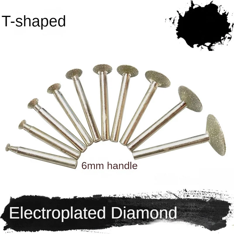 3mm Shank Diamond Mounted Point Grinding Head Stone Jade Carving Polishing Engraving Tools For Dremel Accesories Abrasive Tools