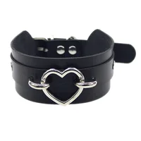 Collier ras du cou en cuir PU pour femme, chauve-souris noire, Punk, Sexy, serrure en forme de cœur, clé, pointe gothique, accessoires de Cosplay, bijoux de fête, nouveau 3