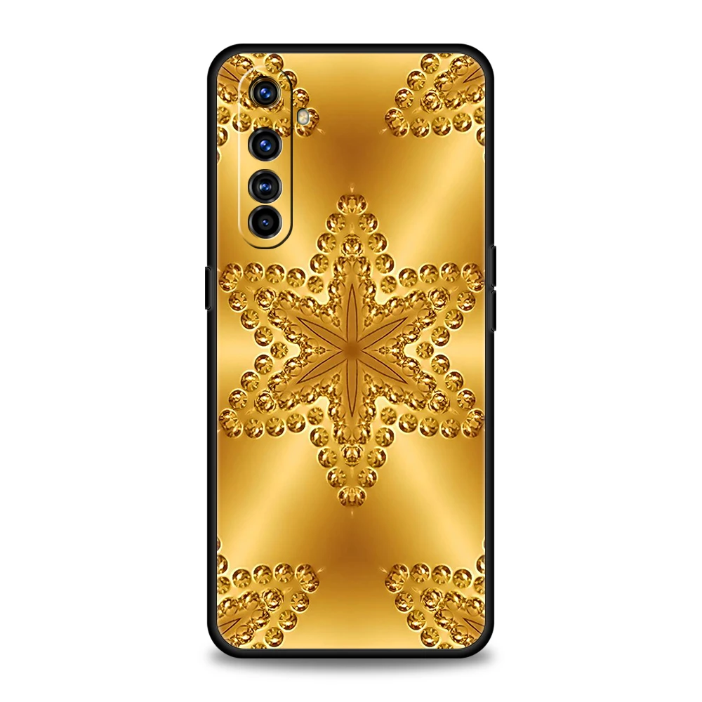 Gold Foil Art Phone Case – Premium Silicone Shell with Elegant Design