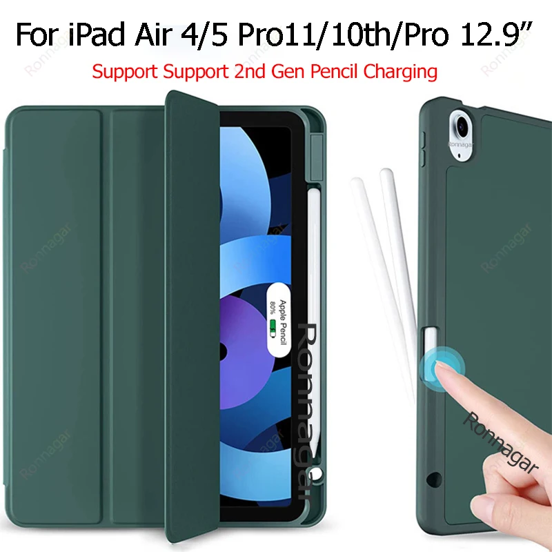 Per Ipad Custodia Di Decima Generazione 2022 Ipad 10Th Gen 10.9 Pollici Cover Con Portamatite Ipad Air 5 4 Pro 11 2018 2022 Ipad Pro 12.9