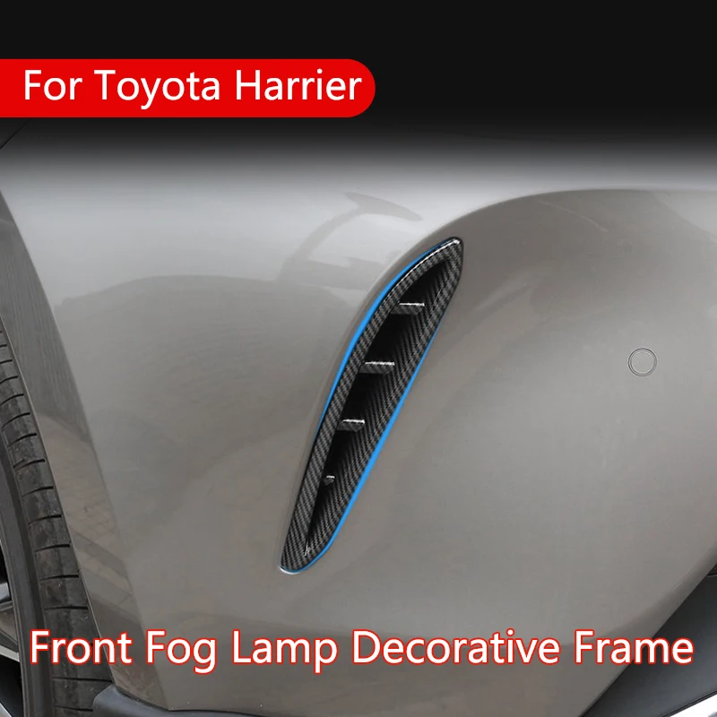 

Передняя противотуманная светильник РА из АБС-пластика, рамка для Toyota Harrier 2022, противотуманная фара, полоса, декоративная наклейка, Стайлинг автомобиля, внешние аксессуары