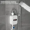 3000W Portable Electric Heater Digital Display Hot Water Heater 110V 220V Tankless Water Heater for Bathroom Hot Water Shower 5