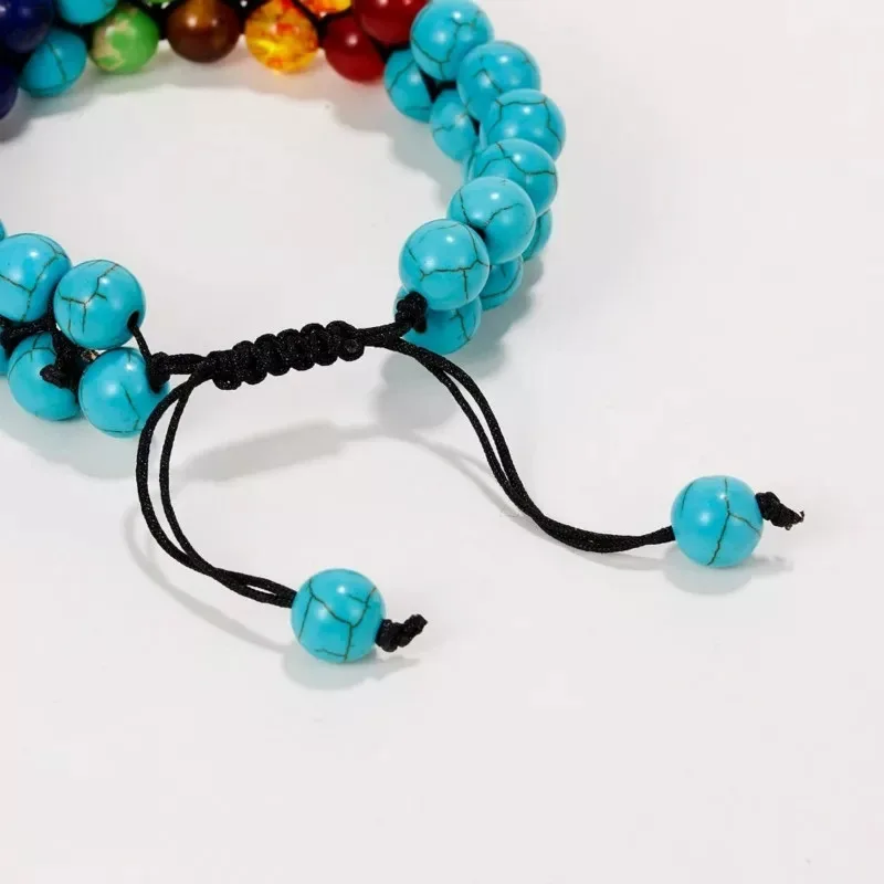 Chakra Karcsat Gyógyulás kristályok Jóga Kő- gyöngyök bracelet meditációt Üdül Szorongó félelem Karperec számára womens mens