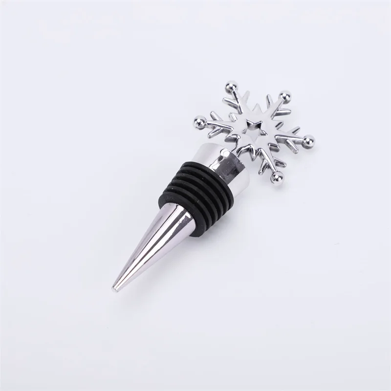 Wine Stopper Wine Stoppers New Wine Bottle Stopper Snowflake Crown Pattern Beverage Bottle Corks Sealer for Wine Lovers Home Kitchen Bar Tools Accessories
