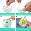 100ML/250ML Electric  Meat Mincer Garlic Chopper Rotate Garlic Press Crusher Vegetable Onion Cutter Kitchen Cooking Accessories 4