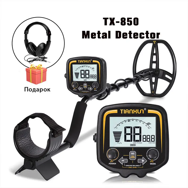 Tx-850 Metal Detector Professional Underground Depth 2.5m Search 