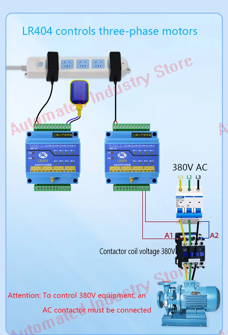 4-channel transmission Switch Quantity Wireless Transmission Module Remote Contr