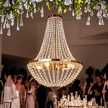 Modern Gold Crystal Chandelier 1