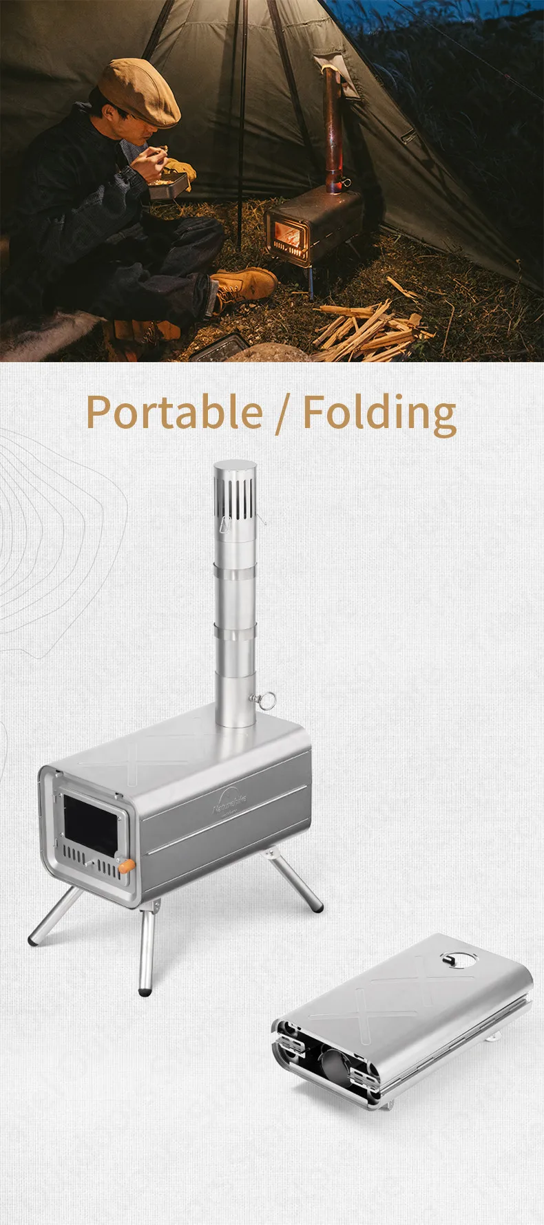 Ultimate Titanium Camping Wood Stove Ultralight Fast Cooking