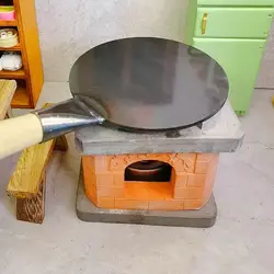 DIY Simulation Miniature Cooking Stove Mini Kitchen Pot Spatula Set Cooking Food Mini Kitchen Real Cooking Children's Toy Stove