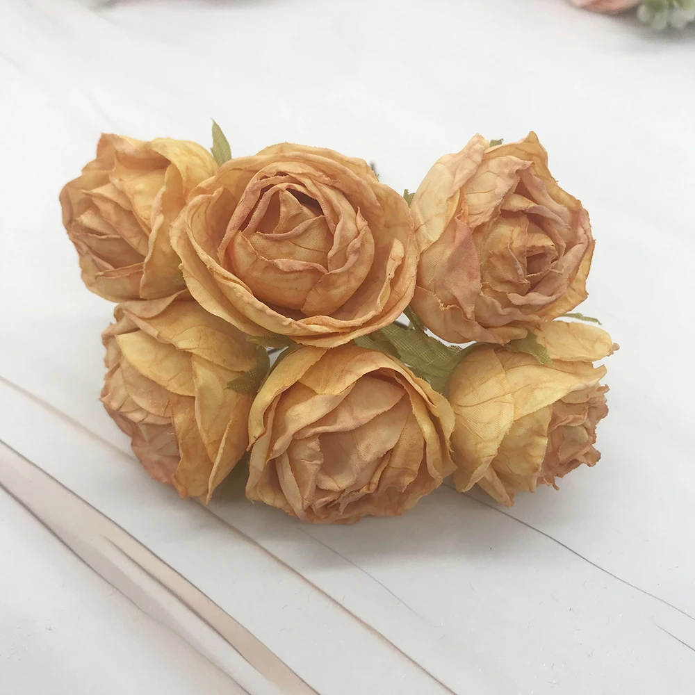 6-Piece European Vintage Rose Silk Flower Garland Kit