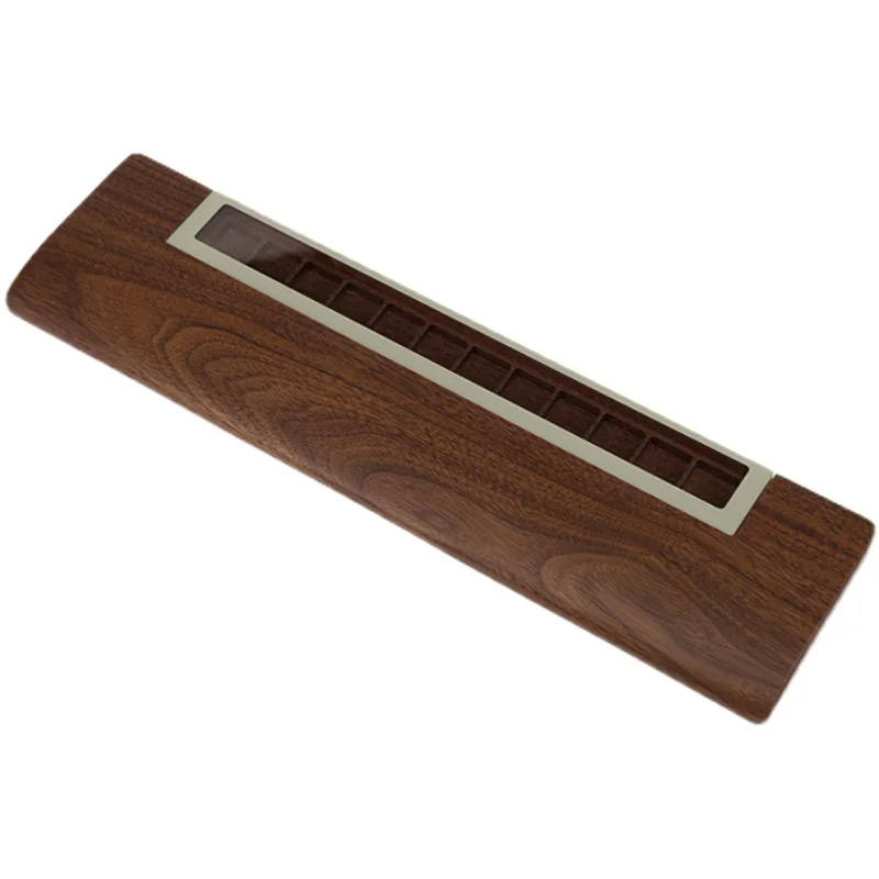 Mifuny-teclado Mecânico de Madeira com Tapete Personalizado Descanso de Pulso Walnut Ergonômico Gaming Desk Pad Suporte para Armazenamento Key Caps - Imagem 3