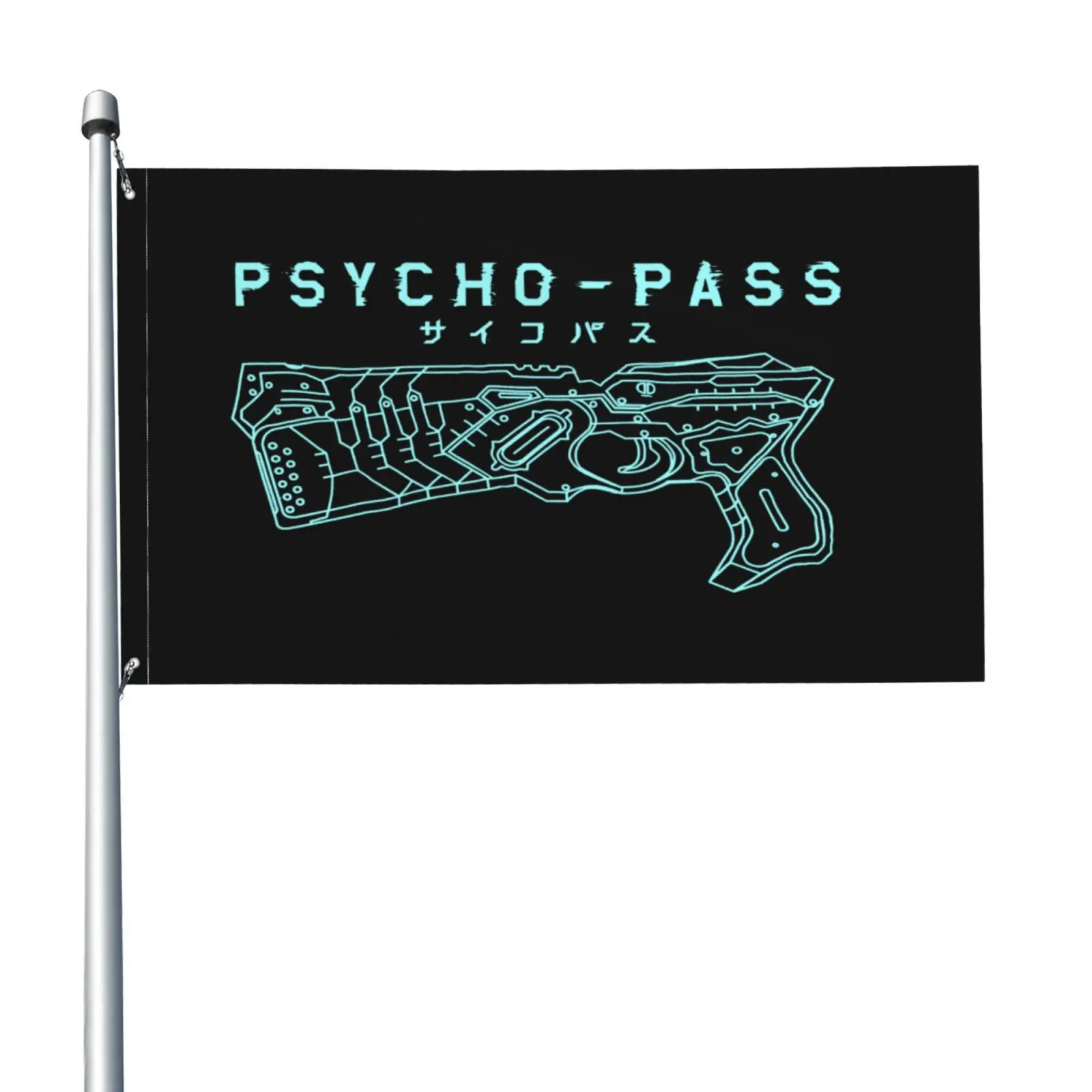 Psycho Pass – bannière de drapeau d'arme à feu de dominateur, pour