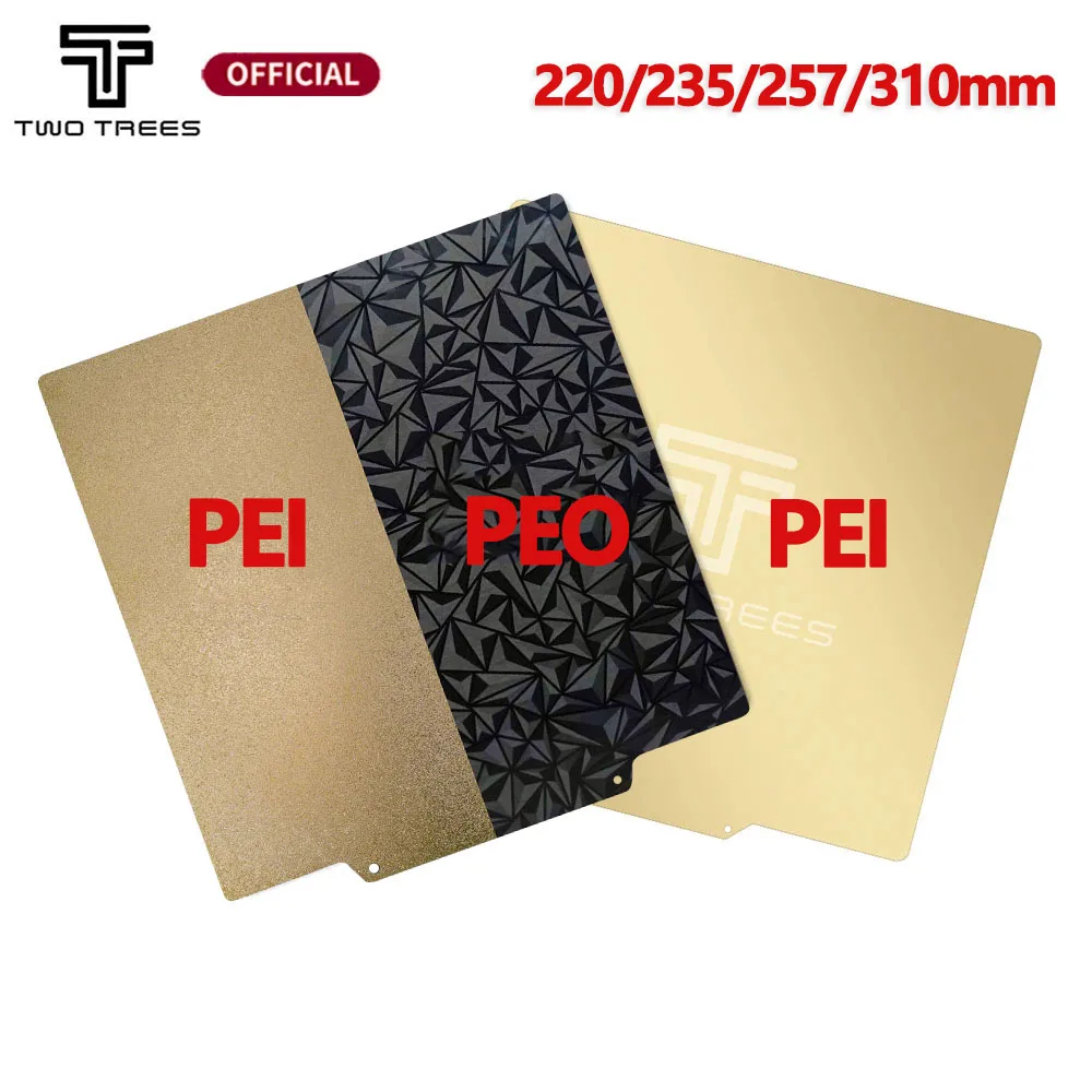 Double Side PEO+PEI Spring Steel Sheet PEI Magnetic Build Plate 220/235/257/310mm Heated Bed Ender 3 Ender 5 3D Printer Part