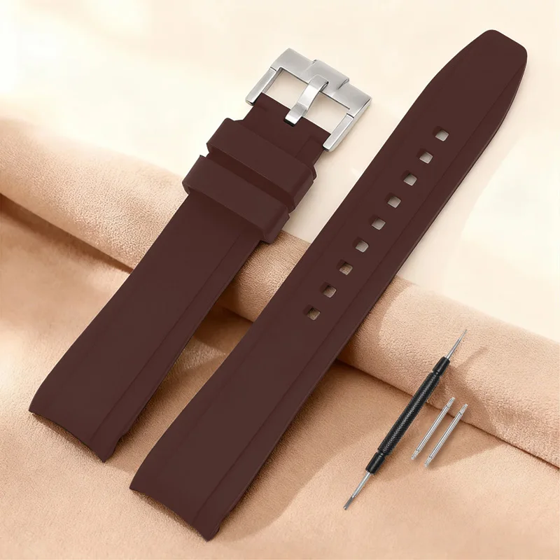 Durable Waterproof Silicone Sports Watch Strap - Adjustable and Breathable