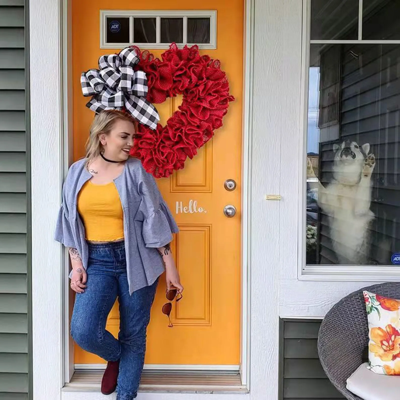 Heart-Shaped Valentine's Day Wreath