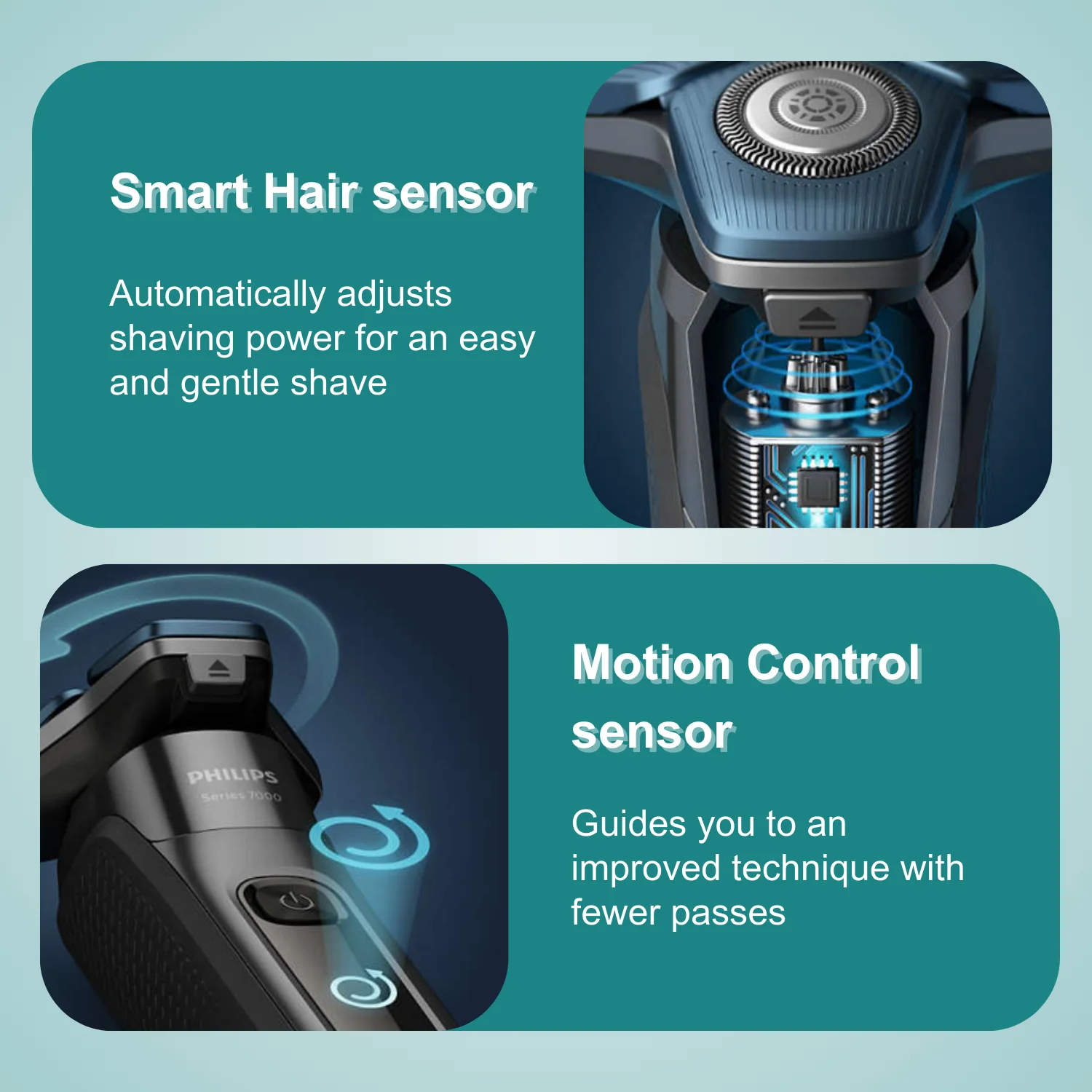 Philips Norelco S7788، حلقات مريحة/جافة، شفرات حما...