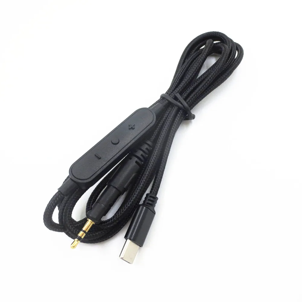 1.5m Length Copper + Nylon Type-C to 2.5mm Jack Headphone Cable Wire For Audio-Technica M40X M50X M60X M70X Headsets Accessories