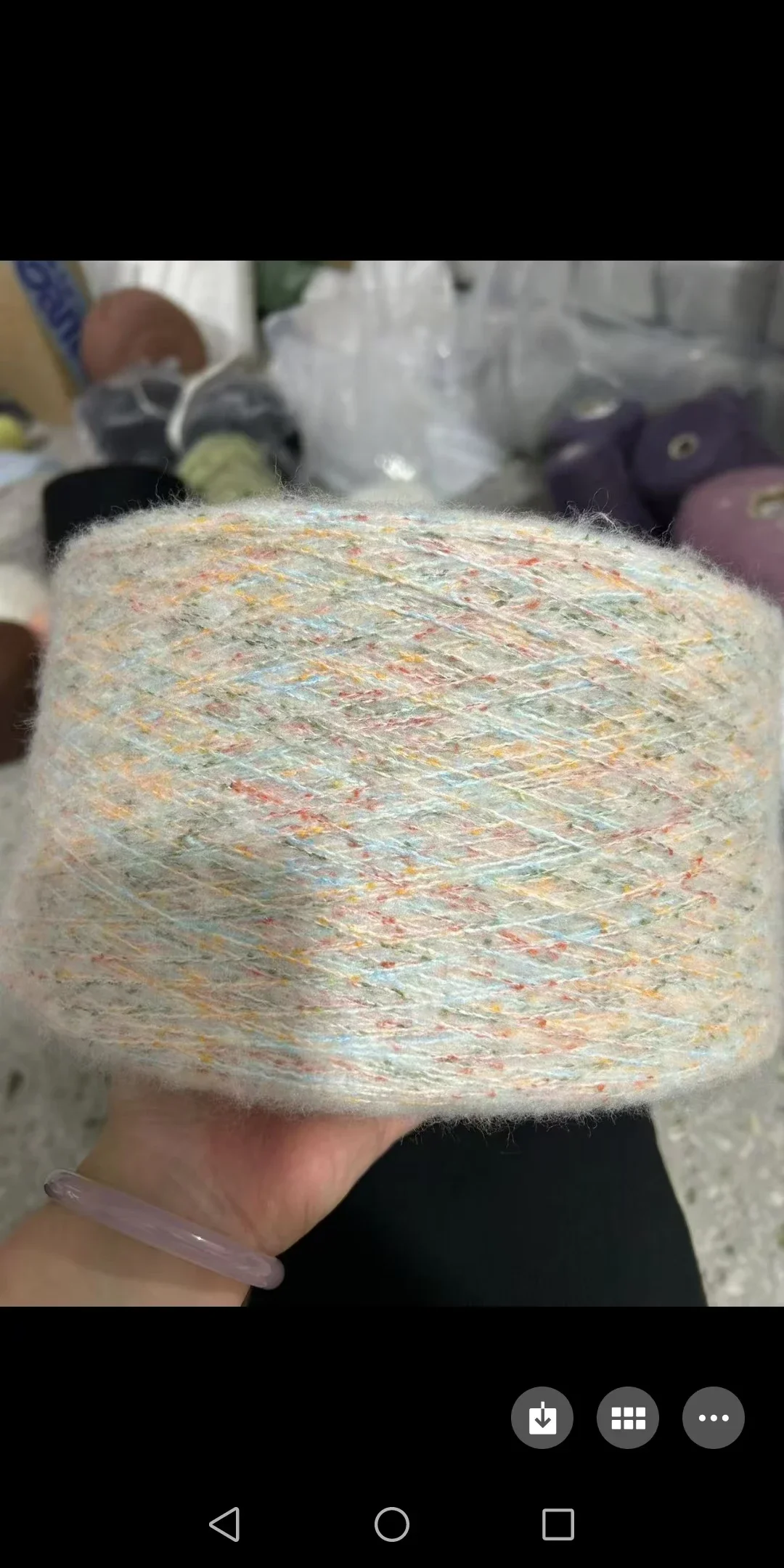 Immitation Mohair Wool Yarn for Knitting Soft Plush DIY Sweater Scarf, Crochet Thread, Puffy Rainbow Color, Freeship, 50g/Ball 6