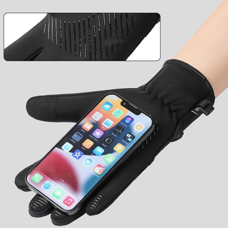 Sking Running Gloves  Winter Gloves Cycling Warm Outdoor Sport Touch Screen Road Bike Windproof Fishing Glove
