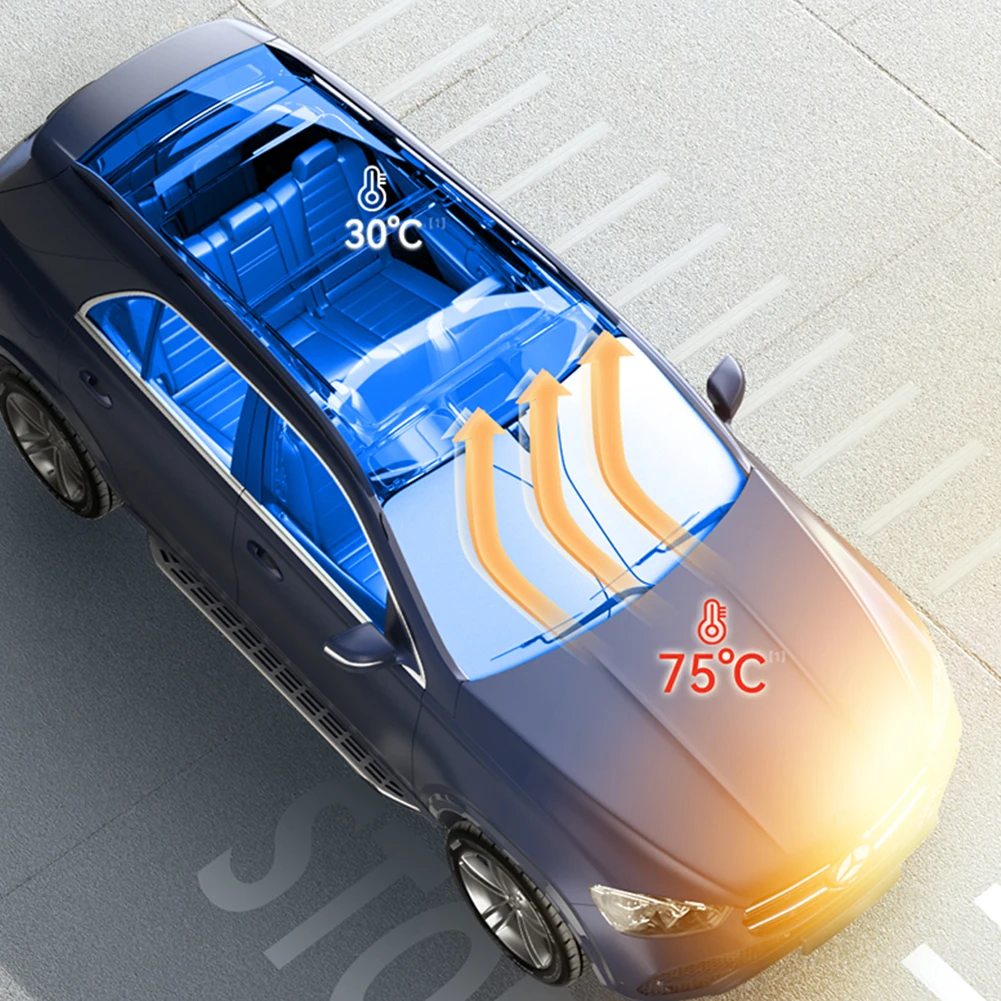 Anti-infrared Car Sun Shield UV Reflective Windshield Sun Shade Foldable for Auto SUV Truck