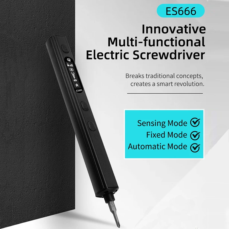SEQURE ES666 Smart Screwdriver with Somatosensory Recognition & Manual & Electric Modes Suitable for Continuous Maintenance Work thumbnail 2