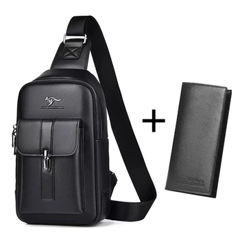 Running Waterproof Messenger Pack Leather Shoulder Bag