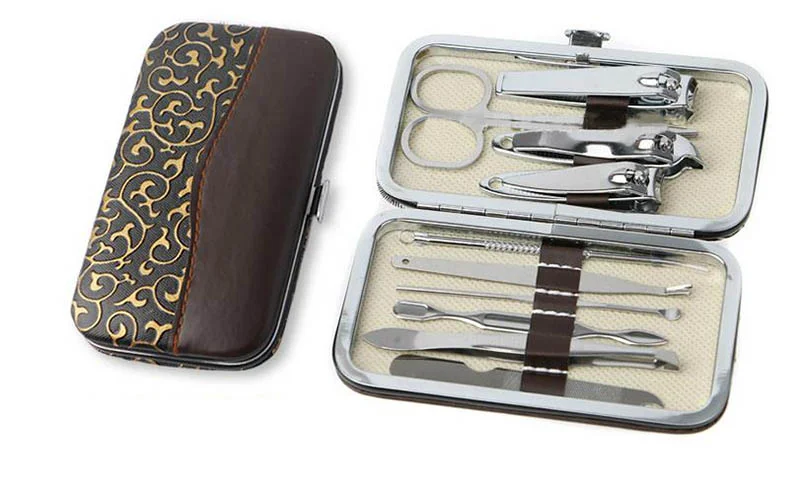 10PC/1Set Professional Carbon Steel Nail Clipper Kit