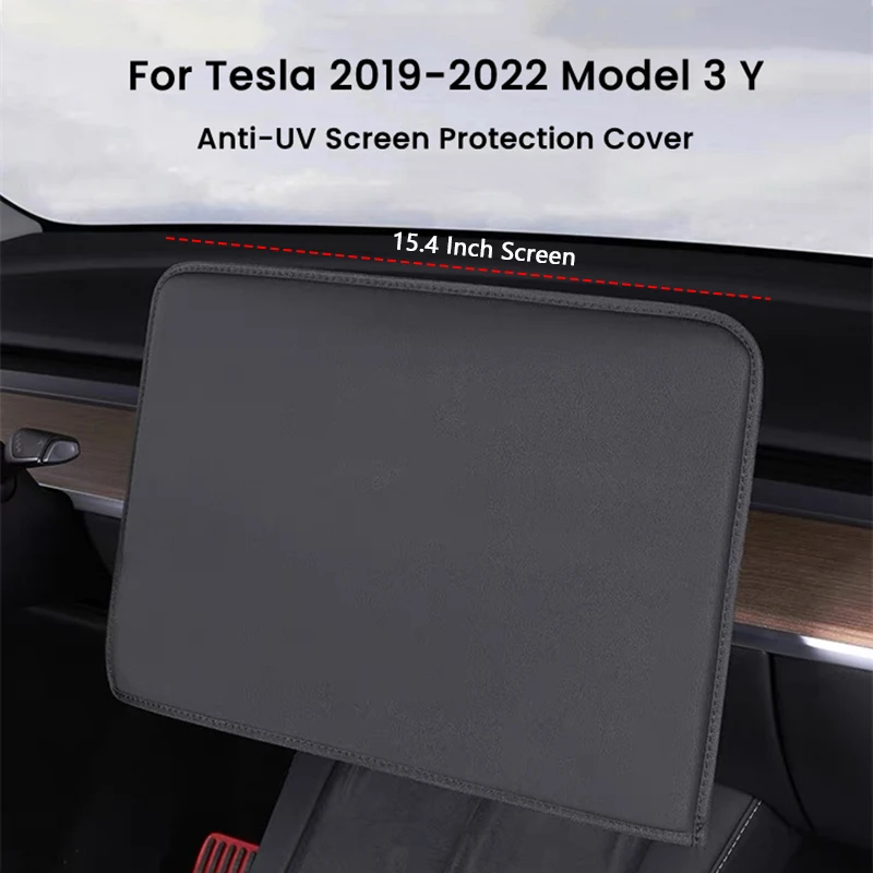자외선 차단 햇빛가리개 스크린 보호 커버, 테슬라 모델 3 Y 센터 콘솔 내비게..
