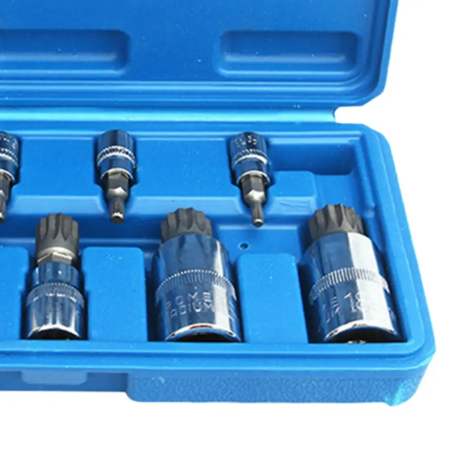 Vector Tools 11pc XZN Spline Socket Bit Set | M5 M6 M8 M10 M12 Hex Shank For Automotive & DIY - View #8