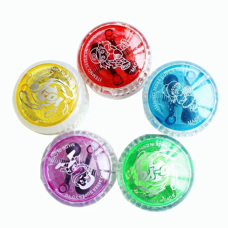 Yoyo Ball 2Pcs Creative Hobby Magic YoYo LED Light Classic Toys Fun Games Yo Yo Professional Practice Juggling Amateur Show Toys Kids Gift