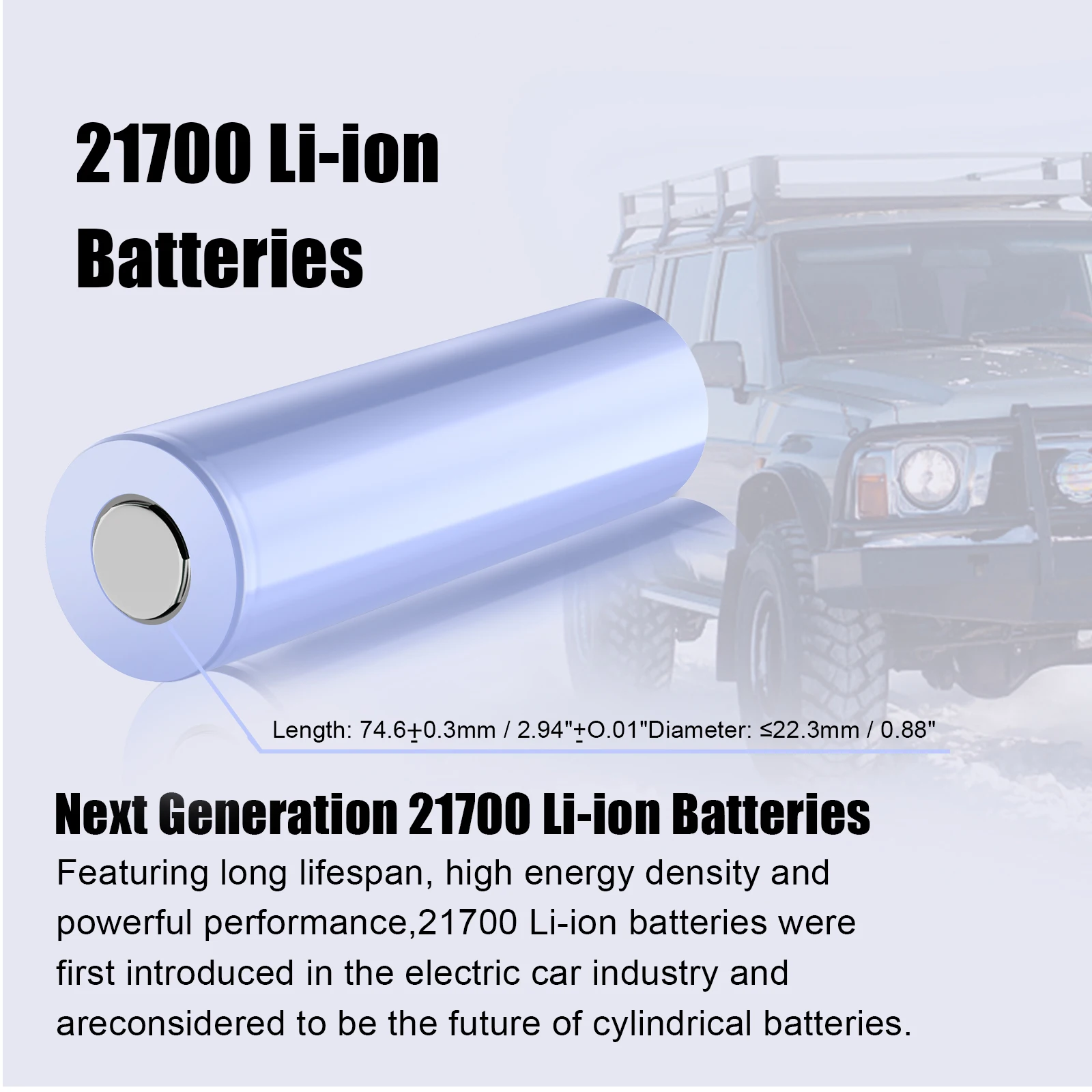 Bateria Recarregável para 21700 3.7v 10c 3000mah 3.0ah Bateria do Li-íon 21700 Baterias Peças Peças Peças 10 Peças Original de 100 - Image 4