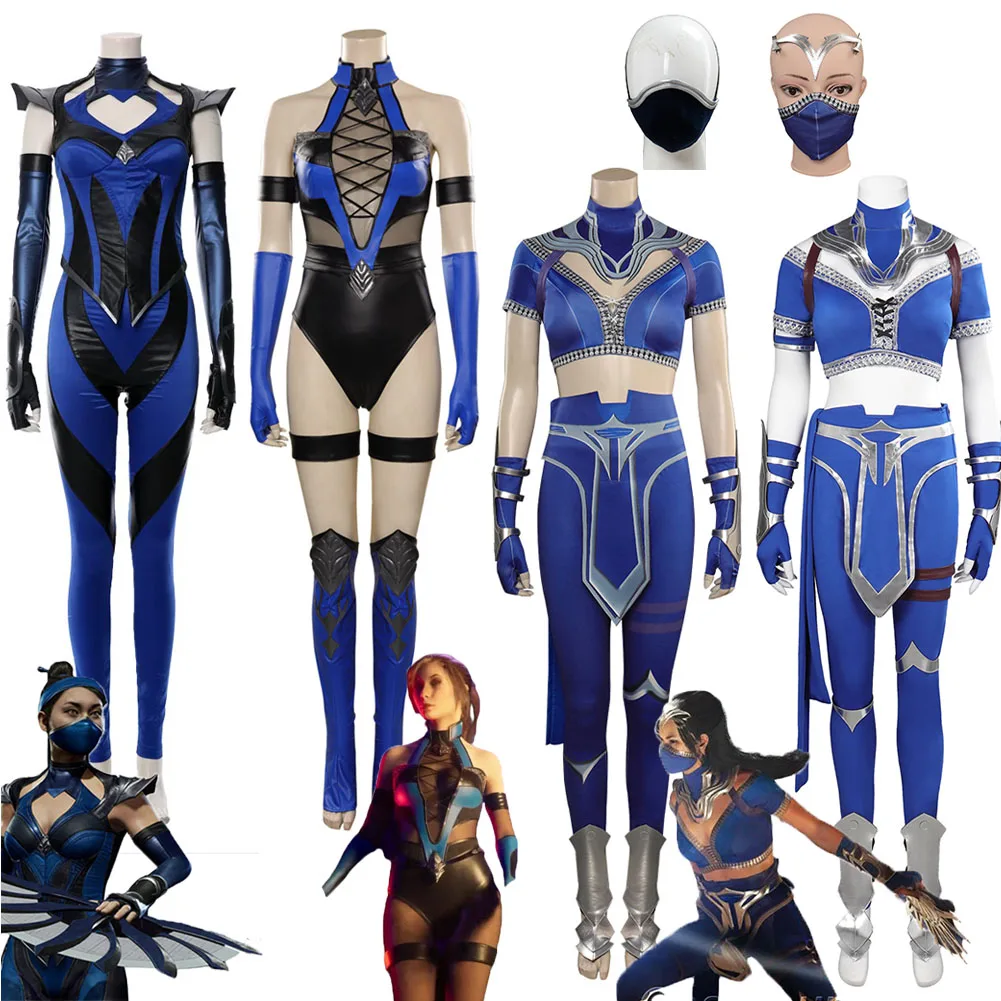 

Костюм для косплея Mortal Cos Kombat Kitana, маскарадный костюм, перчатки, маска для взрослых, женский костюм для ролевых игр, костюм для Хэллоуина, маскировка