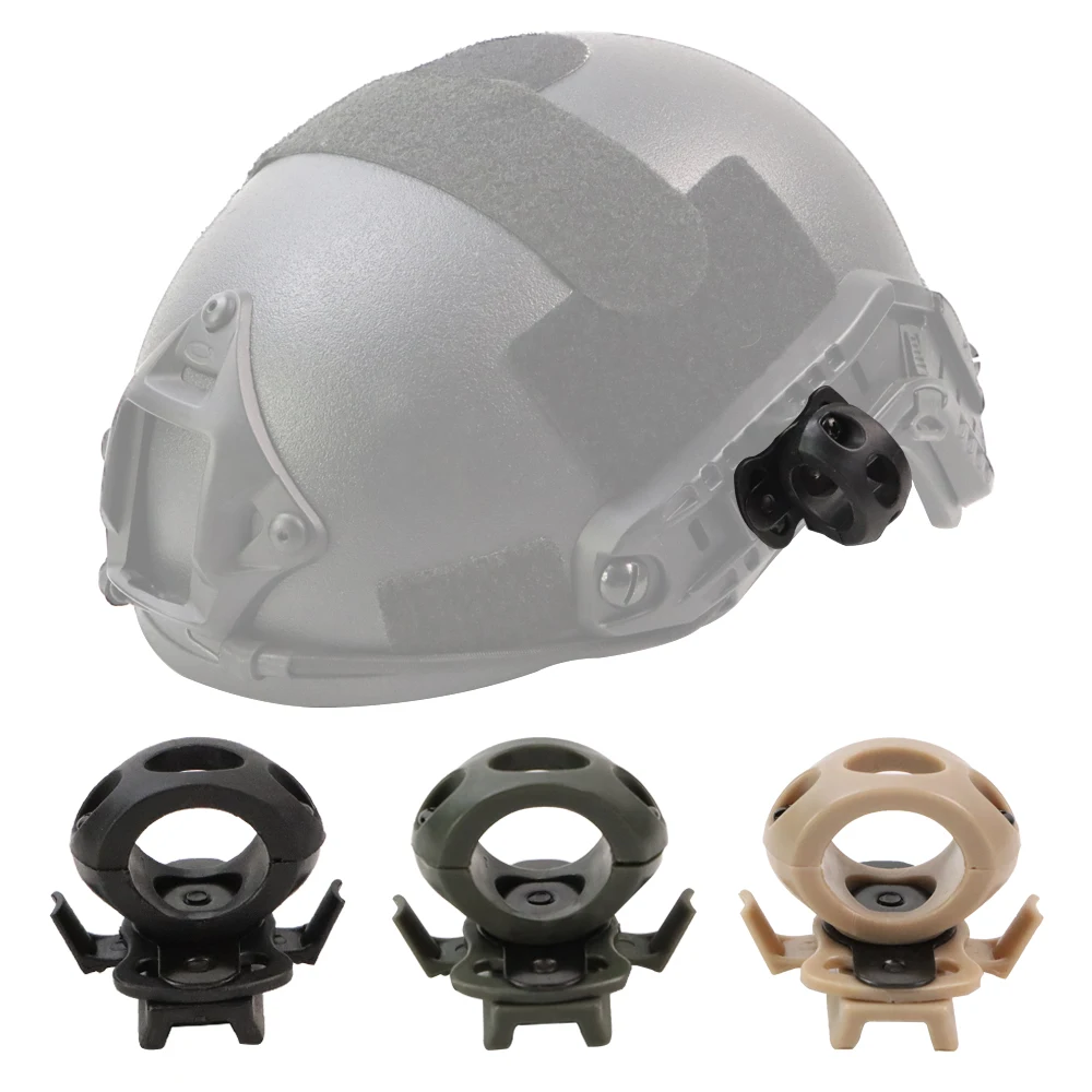 BOOIU Tactical Helmet Flashlight Clamp Mount 360 Degree Quick Release Universal Rail Helmet Light Torch Holder Adapter AliExpress 30