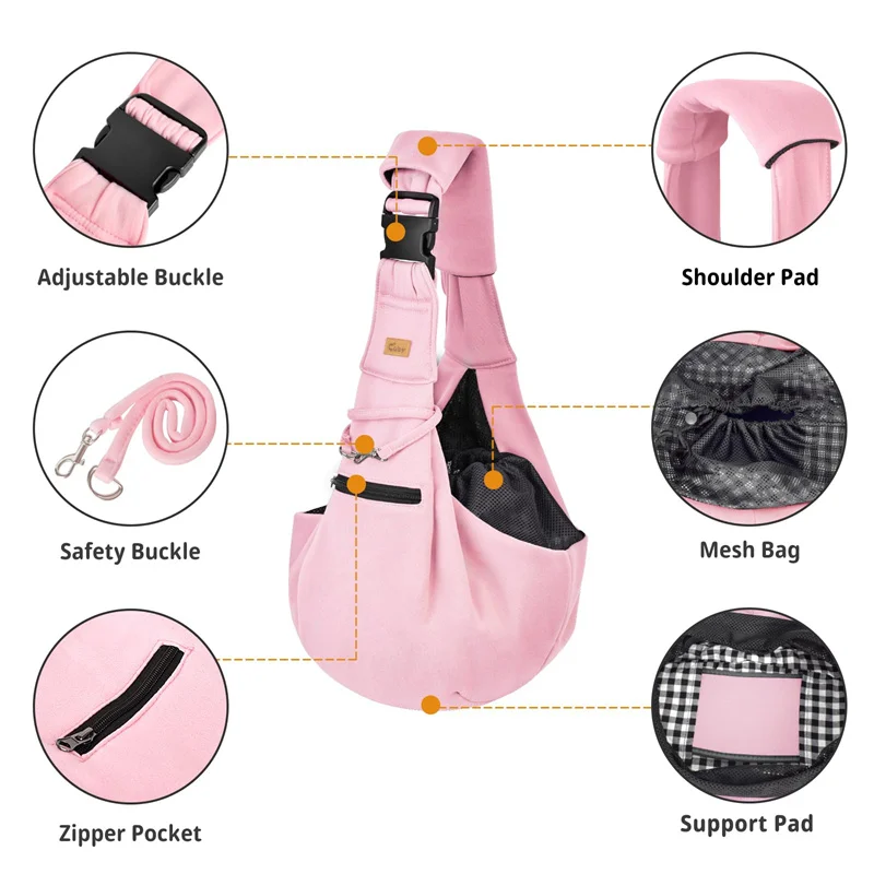 Pet Dog Carrier Bag Outdoor Travel Puppy Shoulder Bags Dogs Single Comfort Sling Handbag Tote Pouch Kitten Corgi Transport Pets 4